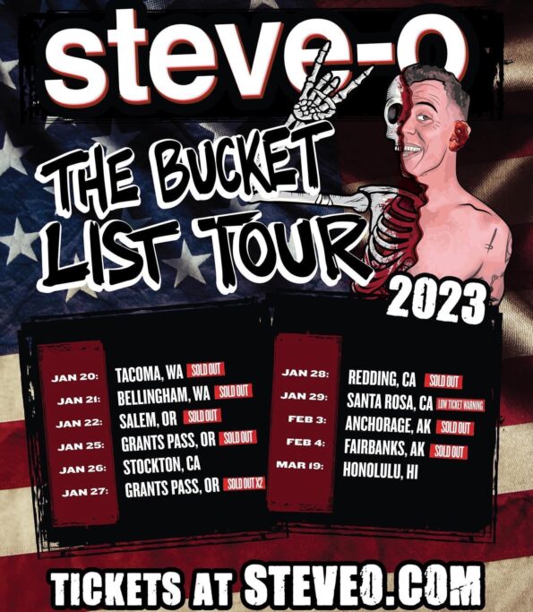 [1/25/2023 & 1/27/2023] Steve-o @ The Rogue Theatre (Grants Pass, OR)