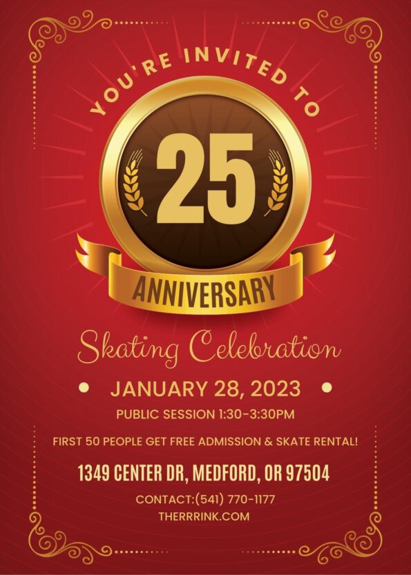 [1/28/2023] 25th Anniversary Skating Celebration @ The RRRink (Medford, OR)