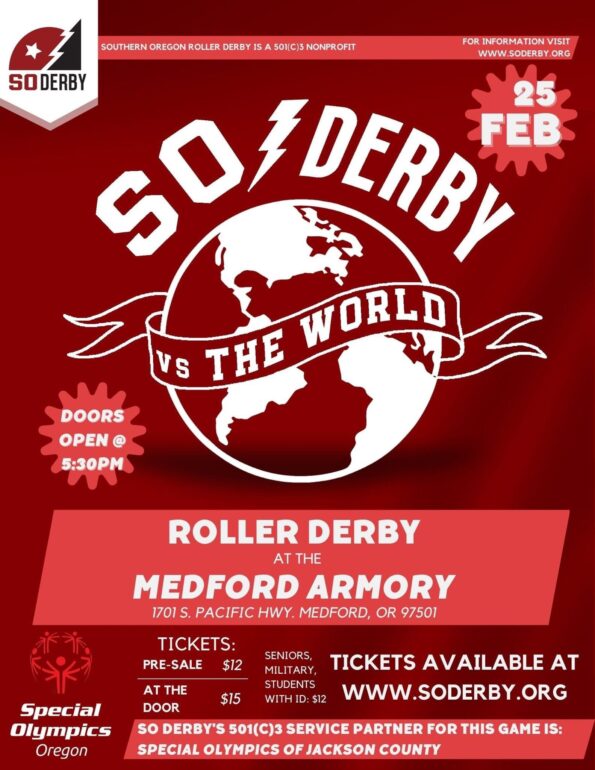 [2/25/2023] S.O. Roller Derby @ The Medford Armory (Medford, OR)
