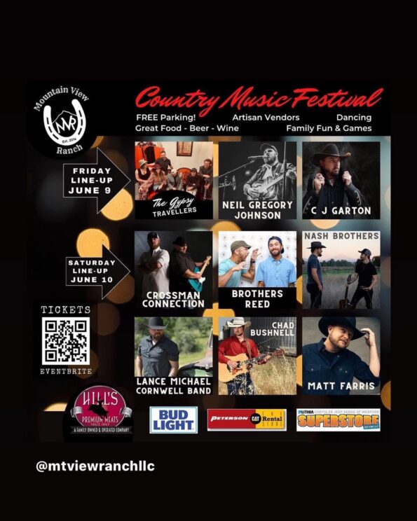[6/9/2023 & 6/10/2023] Country Music Festival @ Mountain View Ranch (White City, OR)