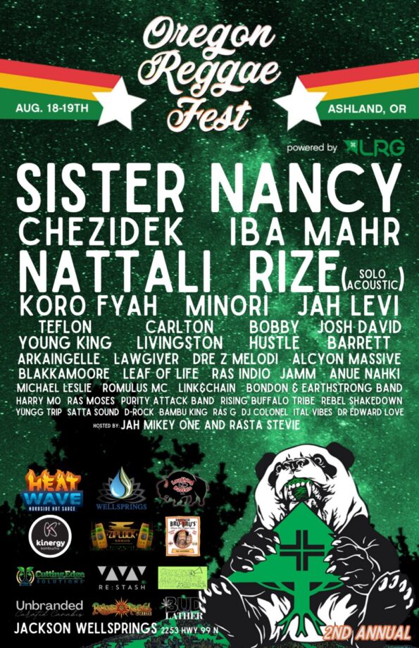 [8/18/2023 & 8/19/2023] Oregon Raggae Festival @ Jackson Wellsprings (Ashland, OR)