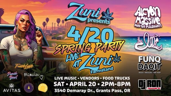 [4/20/2024] Alcyon Massive, The Illies, Funqdaqit & DJ_RON @ Zuni (Grants Pass, OR)