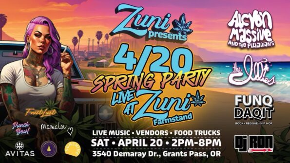 [4/20/2024] Alcyon Massive, The Illies, Funqdaqit & DJ_RON @ Zuni in Grants Pass, OR