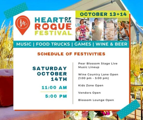[10/13/2024 & 10/14/2024] Heart Of The Rogue Festival In Medford, OR