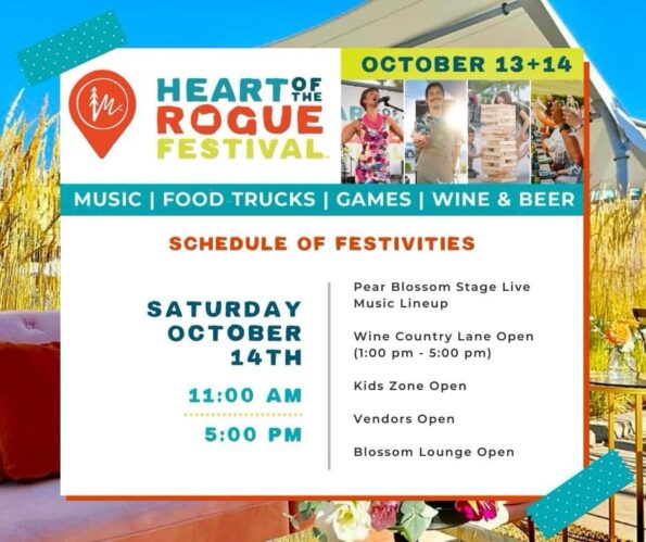 [10/13/2024 & 10/14/2024] Heart Of The Rogue Festival (Medford, OR)