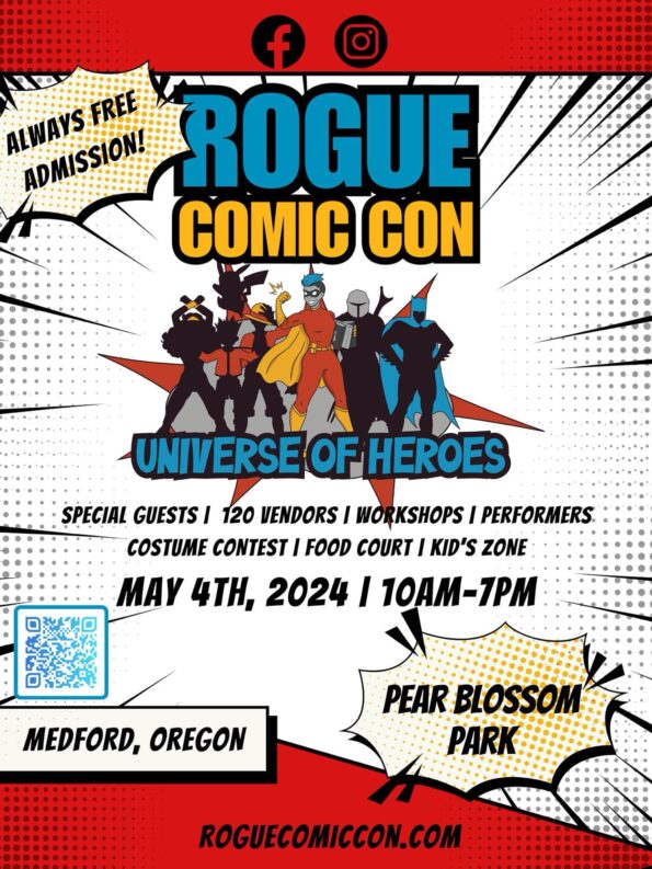 [5/4/2024] Rogue Comic Con @ Pear Blossom Park in Medford, OR
