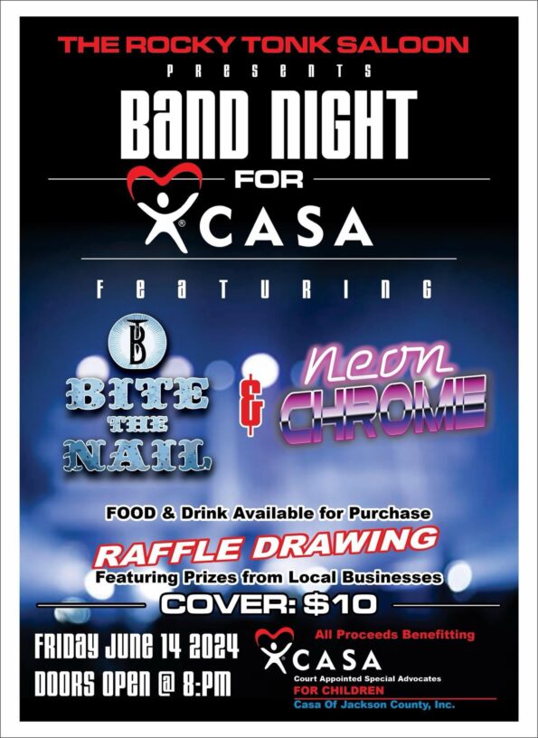 [6/14/2024] Band Night for CASA @ The Rocky Tonk Saloon (Medford, OR)
