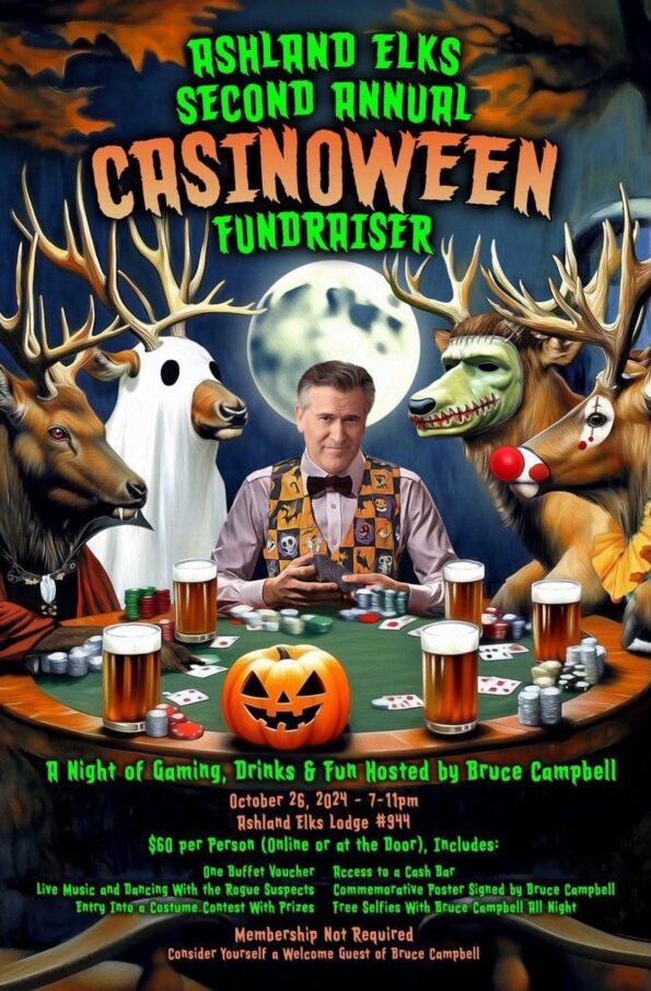 [10/26/2024] Casinoween w/Bruce Campbell @ The Elks Lodge #944 (Ashland, OR)