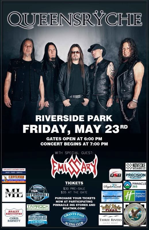 [5/23/2025] Queensryche & Emissary @ Boatnik (Grants Pass, OR)