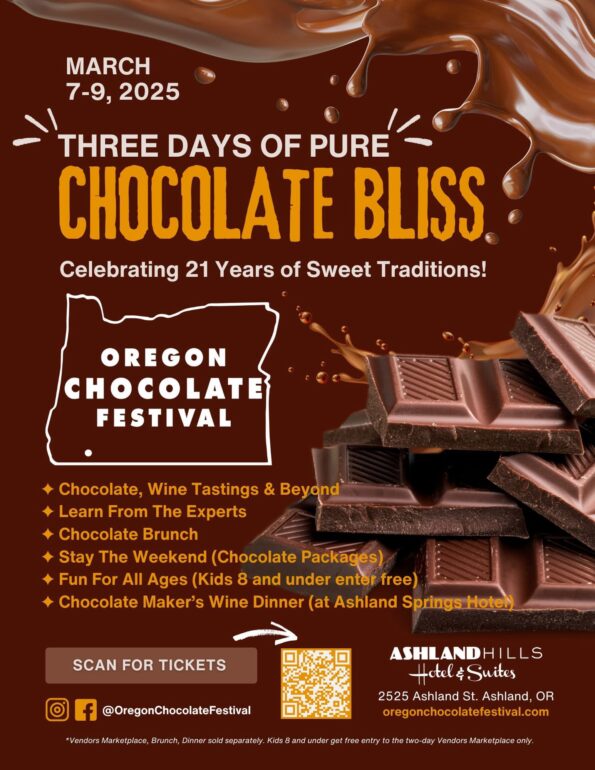 [3/7/2025] Oregon Chocolate Festival @ The Ashland Springs Hotel (Ashland, OR)