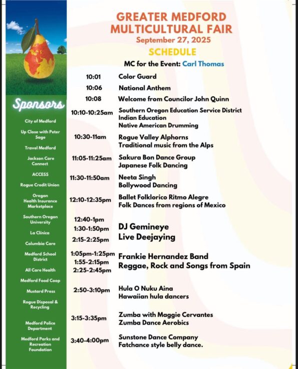 [9/27/2025] The Greater Medford Multicultural Fair @ Pear Blossom Park (Medford, OR)