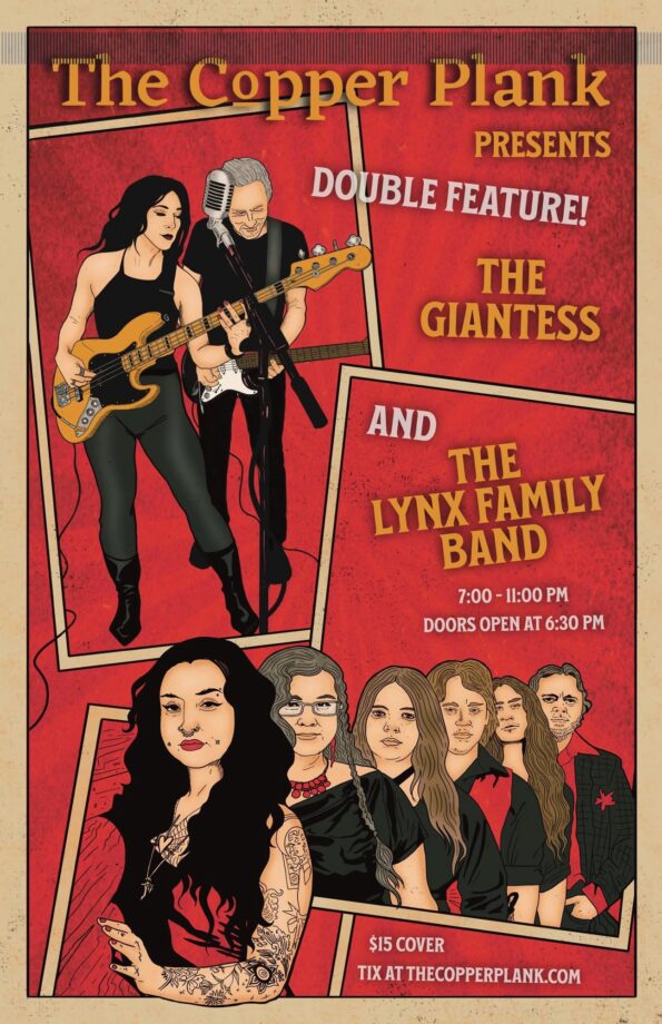[9/27/2025] The Giantess and The Lynx Family Band @ The Copper Plank (Medford, OR)