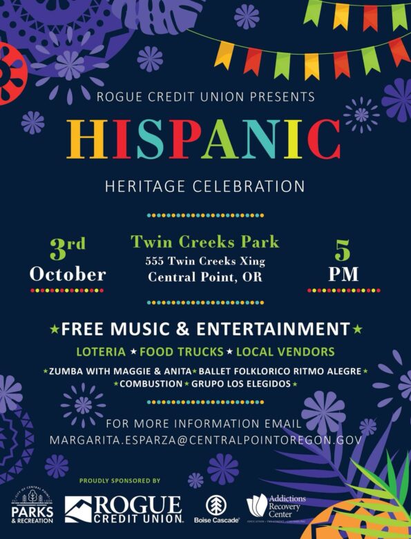 [10/3/2025] Hispanic Heritage Celebration @ Twin Peaks Park (Central Point, OR)