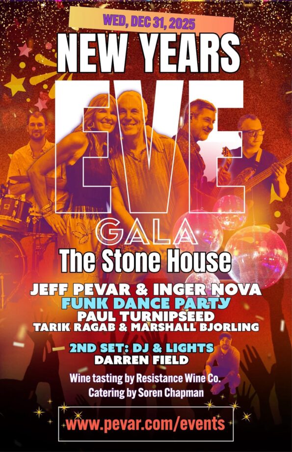 [12/31/2025] New Years Eve Gala w/Jeff Pevar, Inger Nova& Paul Turnipseed @ The Stone House (Medford, OR)