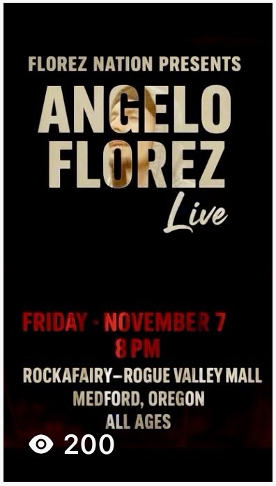 [11/7/2025] Angelo Florez Live @ Rockafairy (Medford, OR)