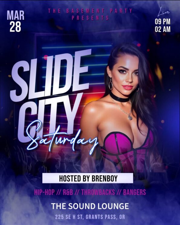 [3/28/2026] Slide City Saturday @ The Sound Lounge (Grants Pass, OR)