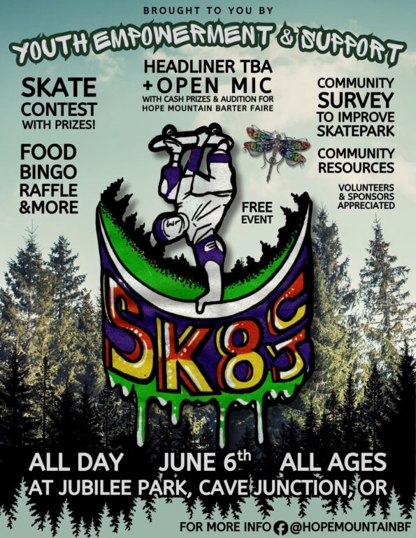 [6/6/2026] SK8PARK CONTEST @ Jubilee Park (Cave Junction, OR)