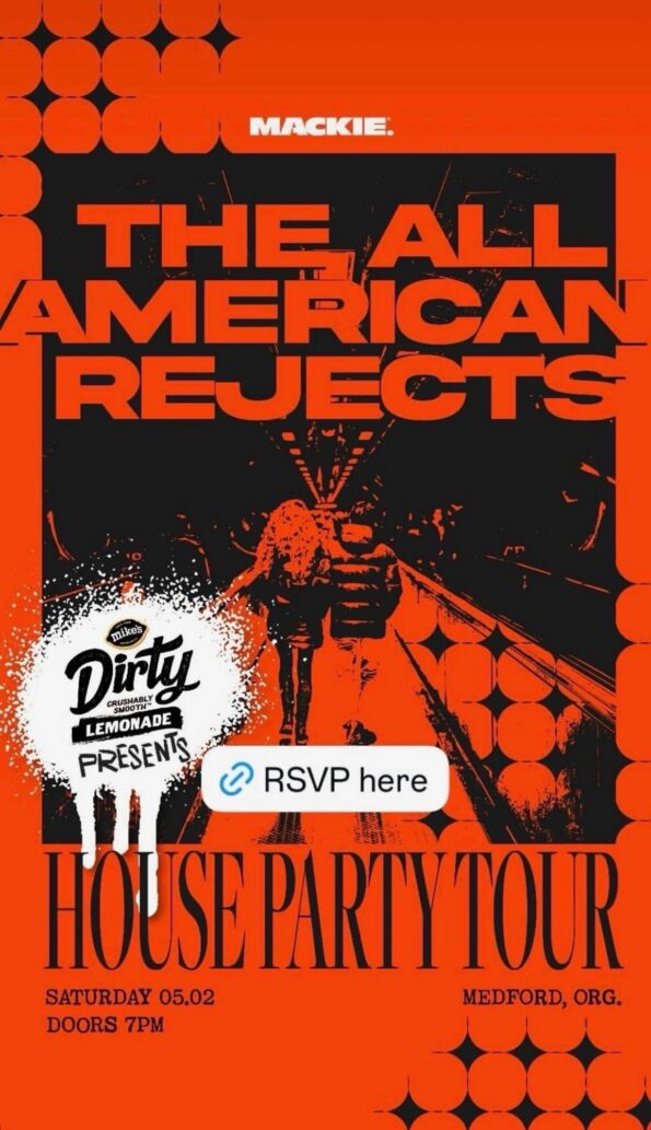 [5/2/2026] The All American Reject & Hate It Here @ Pear Blossom Park (Medford, OR)