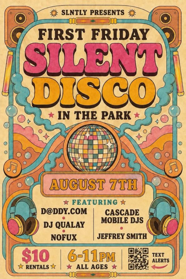 [8/7/2026] Silent Disco @ Lithia Park (Ashland, OR)