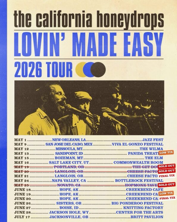 [7/17/2026] The California Honey Drops @ The Britt Pavilion (Jacksonville, OR)