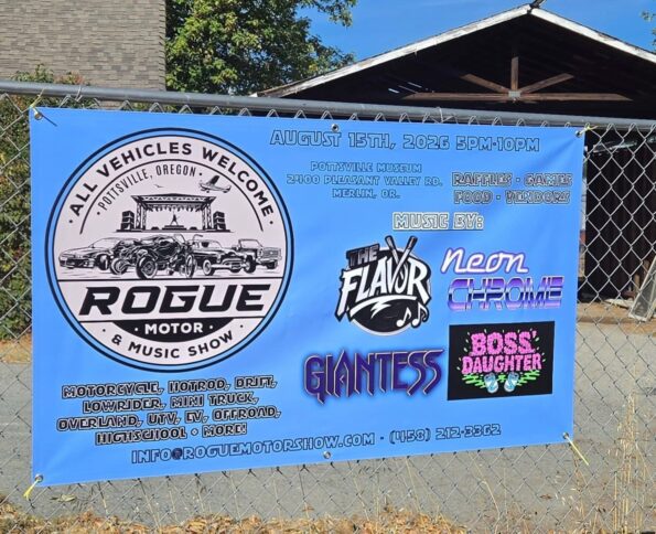 [8/15/2026] Rogue Motor & Music Show @ The Pottsville Museum (Merlin, OR)