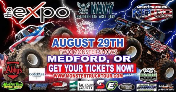 [8/29/2026] Monster Truck Tour @ The Expo (Central Point, OR)