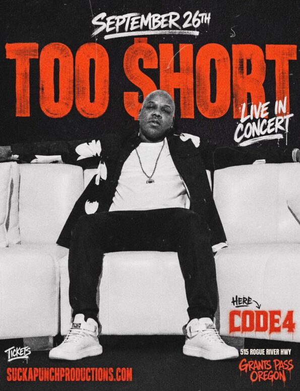 [9/26/2026] TOO $HORT @ CODE4 (Grants Pass, OR)