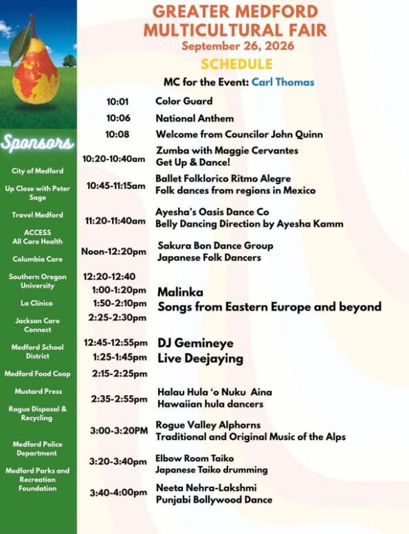 [9/26/2026] Medford Multicultural Fair @ Pear Blossom Park (Medford, OR)