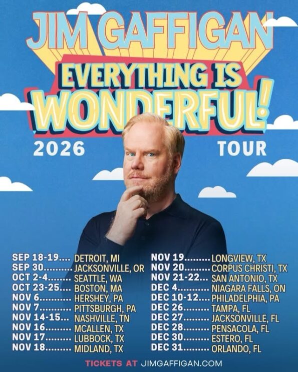 [9/30/2026] Jim Gaffigan @ The Britt Pavilion (Jacksonville, OR)