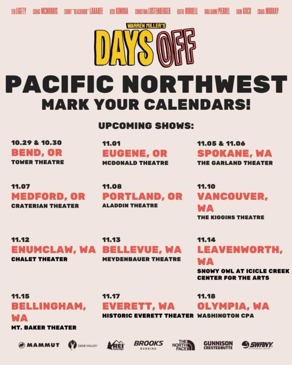 [11/7/2026] Warren Miller’s DAY OFF @ The Craterian (Medford, OR)